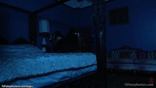 TBabe fucking babe in her ex bfs bed