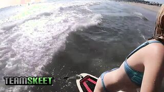 Tiny Beach Hottie Hannah Hays Hunts for Hogs