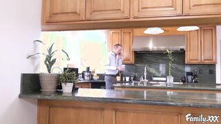 Big Boobed blonde hot girl Giselle Palmer gets her trimmed snatch drilled