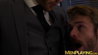 executive hunks Gabriel Phoenix & Jp Dubois fuck raw