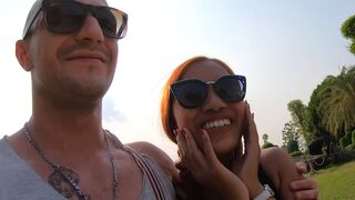 Adorable Asian teen amateur homemade porno after a day out sightseeing