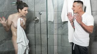 Titty tranny Korra Del Rio is banged in the locker room