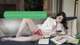 Evelyn Claire seducing handsome professor