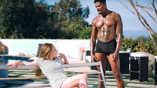 Horny Kyler Quinn finds a surprise black meat to investigate