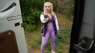 Filthy Euro Bitch Ellie Shou Gets Face Banged & Spanked in Van