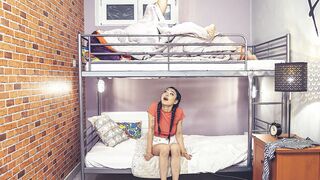 Married Couple Sharing 18yo Fresh Twat In a Hostel