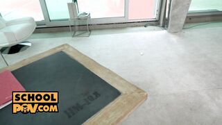 itsPOV - Disobedient teen dorm chick Nata Ocean is banged into place