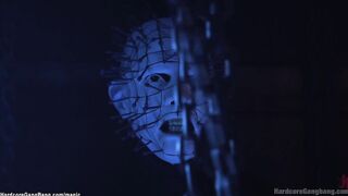 Petite ebony in socks Double penetration pounded