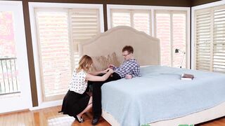 FAMILY STROKES Promiscuous stepsis disciplined by big step sibling shaft