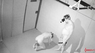 Kinky tied up babe gets toyed