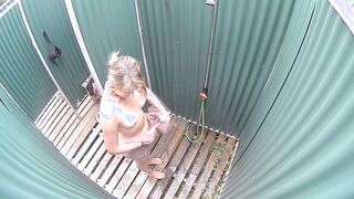 Luxury Teen Blonde Caught in Shower