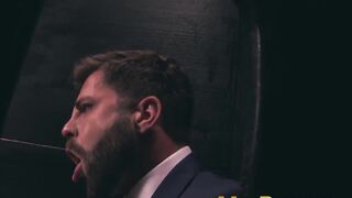 Suited Hector De Silva had his meat sucked before fucking the warm hole of Josh