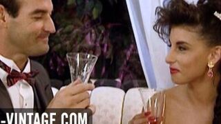 Hot celebration with big boobed Sarah Young