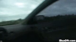 Horny blonde behind the scenes