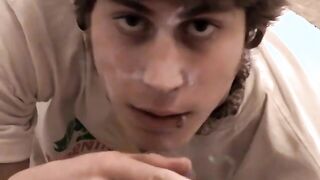 Blonde Carl plays prick while chain smokin