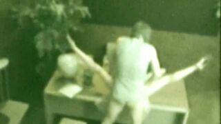 Office shaft hoe spreads her legs