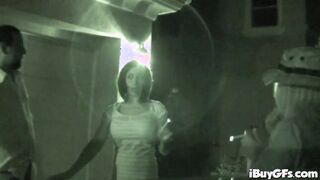 Hot big boobed teen sucks prick in POV