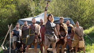 Wild gay warriors having groupsex with gods