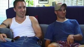 Curious Straight Boy Gay Threesome