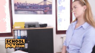 POV - Secret sex with slutty university chick Jenny Manson