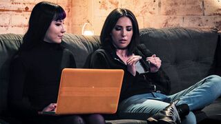 Petite criminal MILF ass fucking threesome with big cock parole officer