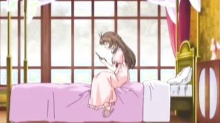 Naked anime babe is teased & prodded