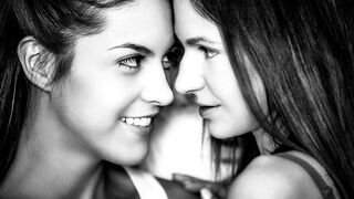 Spanish Carolina Abril and her Ukrainian girlfriend