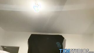 Skinny amateur twink Hector White masturbates & cums