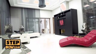 POV - Stepdaughters Alexis Crystal & Lilu Moon seduce you for threeway