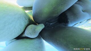 BRAZZERS Horny trophy wifey peeping on a couple who are having anal sex! - Cali Carter & Ana Foxxx