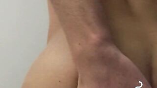 Tempting twink played with his meat & blowing smoke