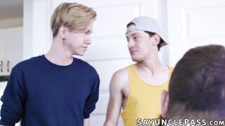 Rocky Vallarta helps Markus Kage release juices with their stepdads