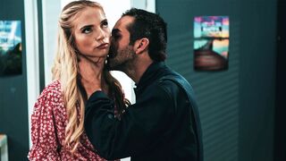 Tiny blonde teen college girl let janitor rail her unshaved cunt in class