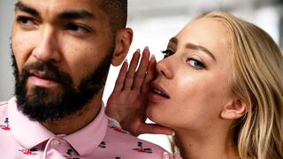 Petite blonde teen seduces & gets railed by ex gfs big black dick step daddy