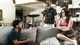 Big ass teen stepsis tricks huge cock step sibling into pounding her