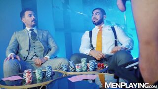 Sumbissive Mika Ayden endures breeding with Juan McCoy & Vikor Rom