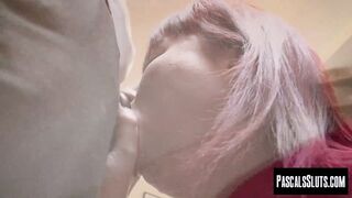 Fat redhead whore Donna Austin moans as her big ass is being pounded roughly by