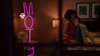 Motel sex behind housewife's back with a black sexy girl - Olivia Jay