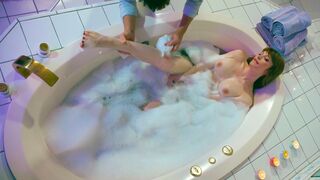 Tranny wifey Izzy Wilde bathed & analed