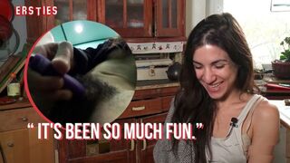 Ersties - Magena Plays With Her Bushy Snatch Inside an Elevator