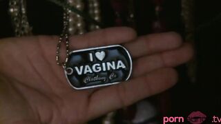 Charming lesbian toying & licking