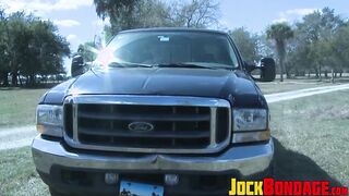 Muscled bound Tober Brandt shares his painful tormenting experience outdoors