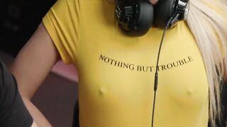 Satisfying blonde Carmen Caliente is fucking with her workmate