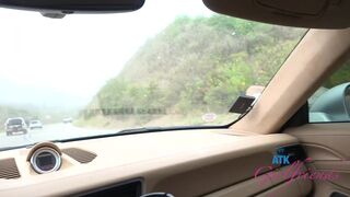 Summer fun & blowjob in the car with Amateur Nicole sucking dick