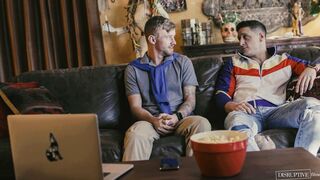 Movie night with stepsis's bi curious BF - Dalton Riley & Ryan Jordan