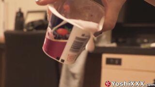 Horny Japanese jock Yoshi Kawasaki fisted for ass fucking prolapse