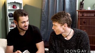 Dante Colle comforts Troy Accola with his big cock