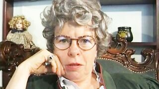 Grandma Fingers Her Butt