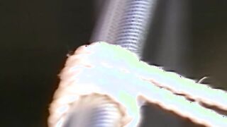 Young beautiful babe moans while teased with whipping by stud