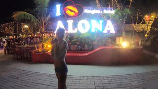 Amateurs enjoy fire show & sex at home after with big ass Thai GF